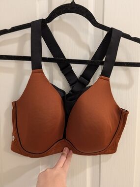 medium support Rust Brown Sports Bra   LIVI 38 DD/E